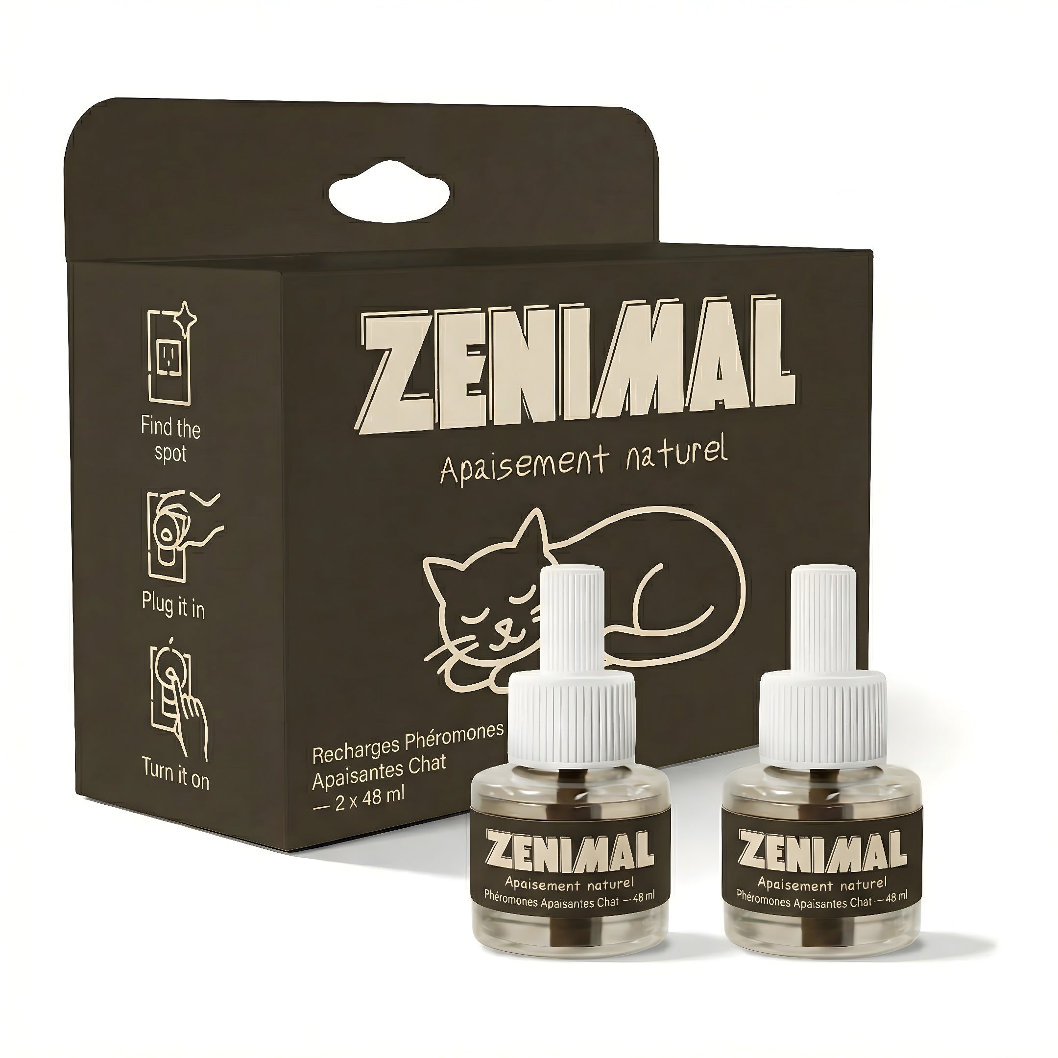 2 Recharges Diffuseur pour Chat