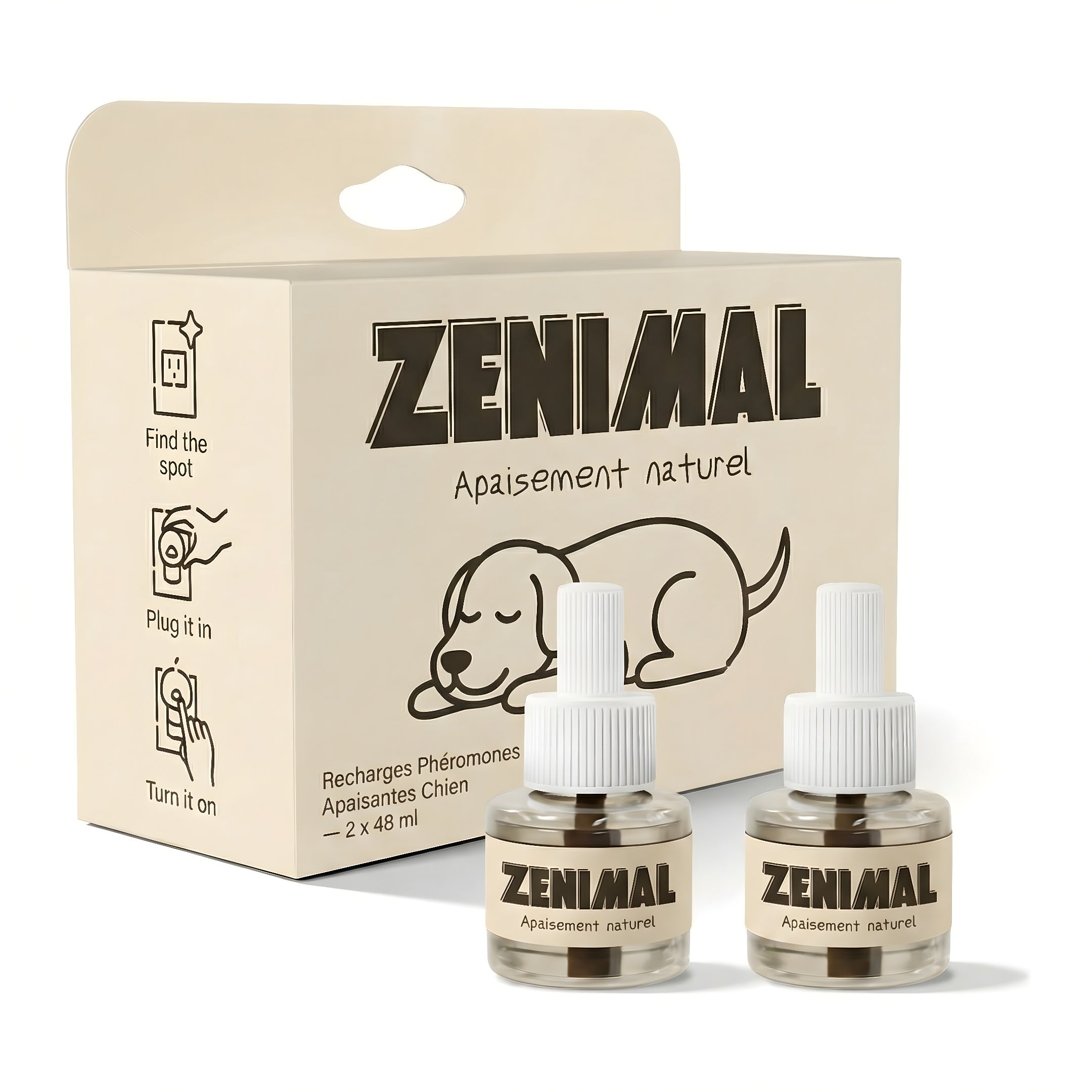 2 Recharges Diffuseur pour Chien